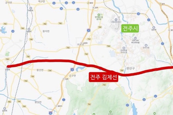(전북일보) 전주 도심 비켜간 전주-광주 철도 노선 논란