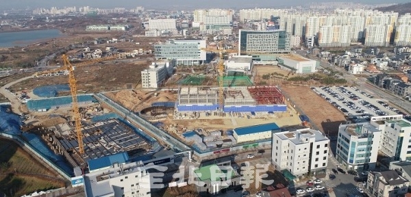 국민연금공단 인근 부지에서 전북금융타운 조성을 위한 공사가 진행되고 있다. 전북일보 자료사진