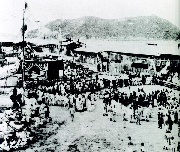 1899년 9월 18일 인천역에서 열린 경인선 개통식. /코레일 제공