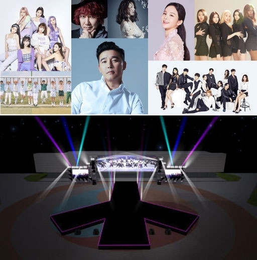 평창군과 평창군문화예술재단이 '평화:바람'을 주제로 마련한 이 오는 7, 8일 이틀간 평창군 대관령면 평창올림픽기념관에서 펼쳐진다. 사진은 위쪽부터 페스티벌 출연자들, 대형 가설무대의 모습.