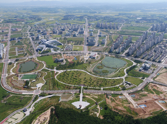내포신도시 전경. 사진=충남도 제공