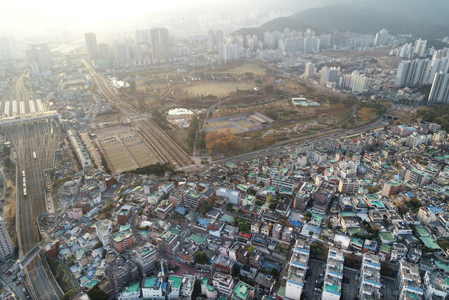 시민공원 일대 전경. 부산일보DB