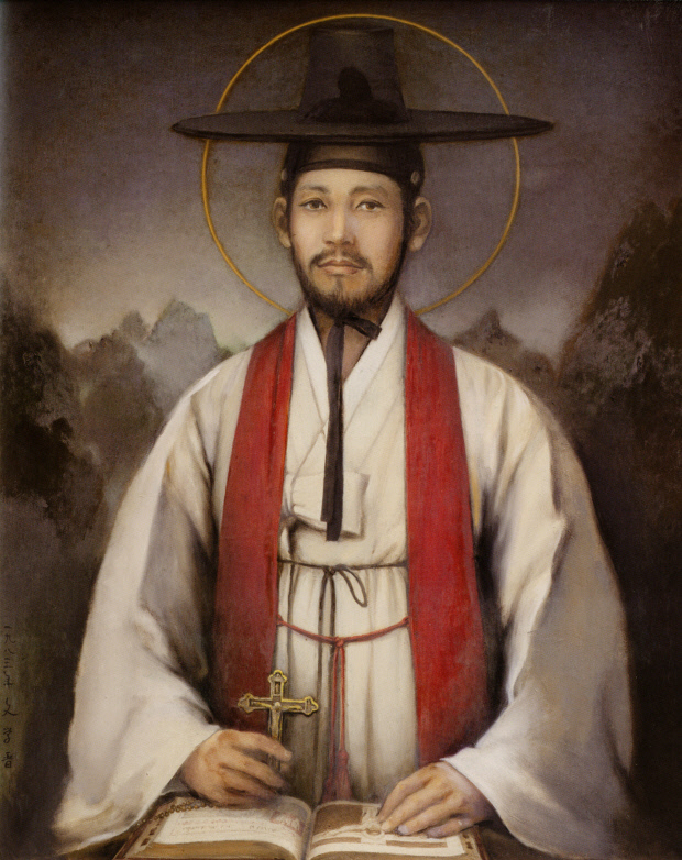 문학진 작 ‘성 김대건 안드레아’