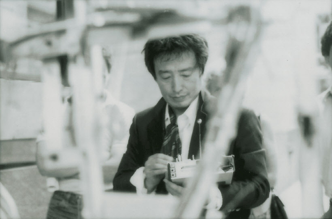 '로봇 K-456'을 시연 중인 백남준(1982). /백남준아트센터 소장ⓒ폴 게린 제공