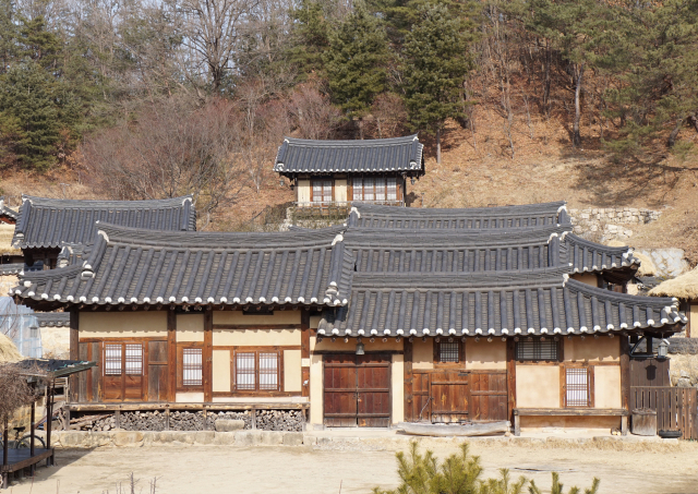 무섬마을의 고택 모습.