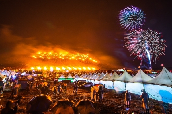 2019년 새별오름에서 열린 제주들불축제 모습, 제주일보 자료사진.