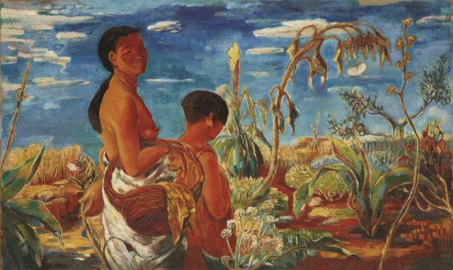 이인성 작 '가을 어느날' 1934, Oil on canvas 96x161.4cm, 리움 소장