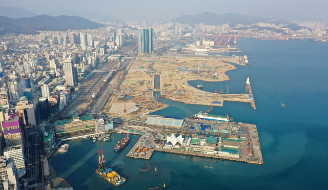 부산항 북항재개발사업 부지. 부산일보DB