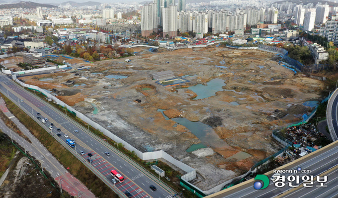 인천시가 미추홀구 용현·학익 도시개발사업지구에 추진하고 있는 복합문화예술 공간인 '인천뮤지엄파크'(시립미술관+시립박물관) 조성 예정부지. /경인일보DB