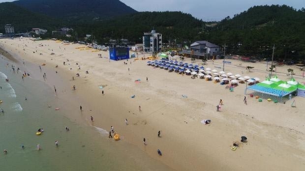 완도 신지명사십리 해수욕장