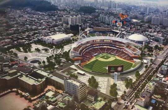 대전 새 야구장 '베이스볼드림파크' 조감도. 사진=대전시 제공
