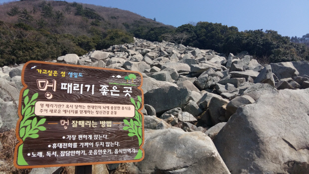 완도 생일도 멍때리기 좋은 곳(너덜겅)