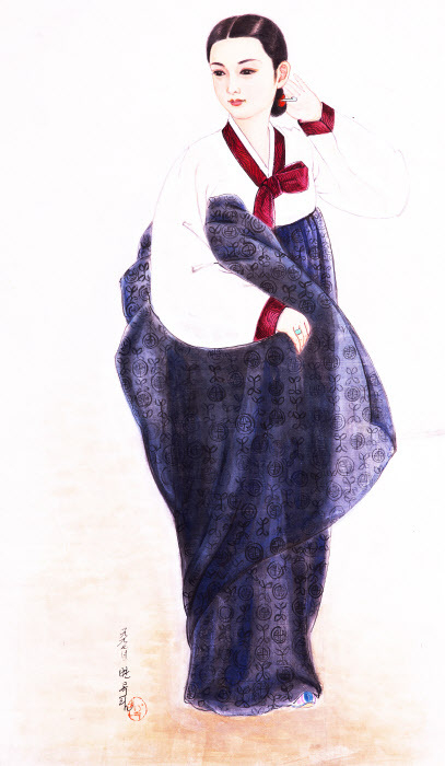 변옥림 作 '미인도'.