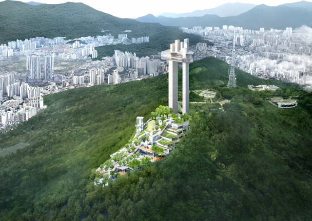 황령산 봉수전망대의 조감도. 대원플러스그룹 제공