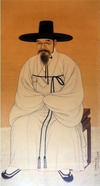 진도 운림사 소치 허련 초상화.