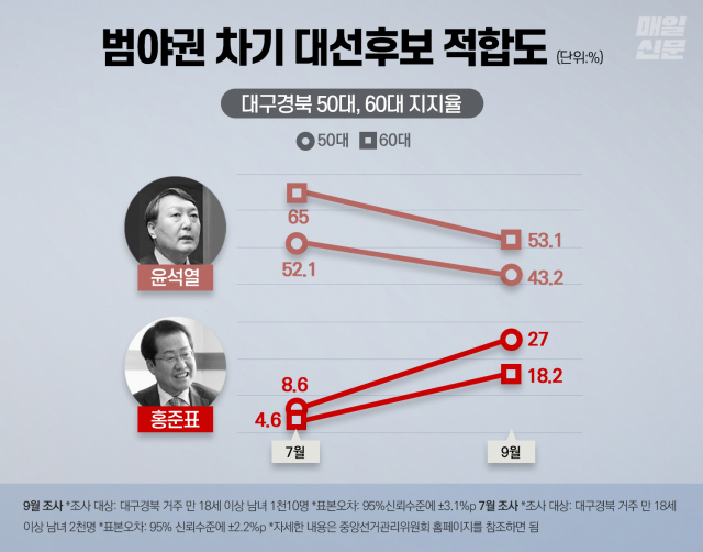 범야권 차기 대선후보 적합도 그래픽.