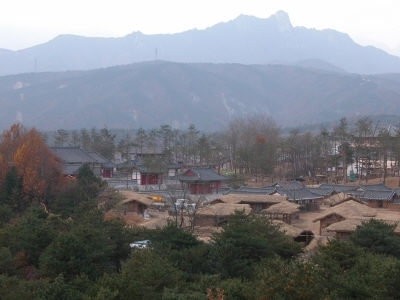 속초한화리조트 부지에 건립돼 있던 대조영 드라마세트장.