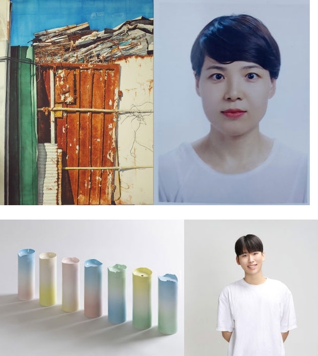 오희정 作 ‘THE READY(수채화)' ◇임도균 作 ‘이상향(공예)'(사진위쪽부터)