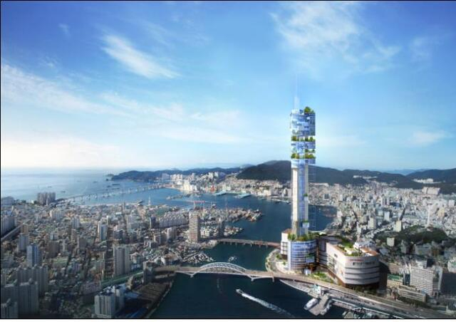 부산 롯데타워 예상도. 부산일보DB