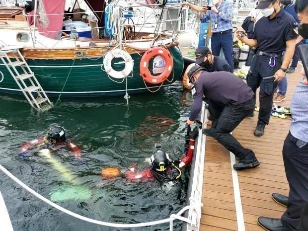 지난 10월 현장실습 중 잠수를 하다 숨진 특성화고 3학년 홍정운 군 사고와 관련 현장 검증 사진. /광주일보 DB