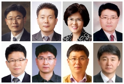 김봉정 도시공간혁신추진단장, 김종성 신성장사회연대경제국장, 박용자 농업기술센터소장, 장변호 맑은물사업본부장(위 왼쪽부터), 정상택 교육, 최현창 덕진구청장, 황권주 기획조정국장, 배희곤 생태도시국장 직무대리