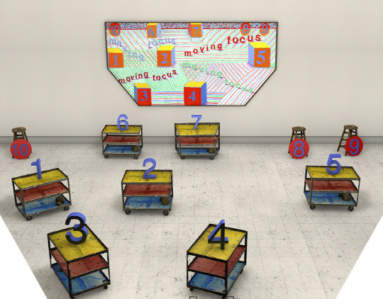 데이비드 호크니(2014), 'Focus Moving'. 사진=대전신세계 아트&사이언스 제공