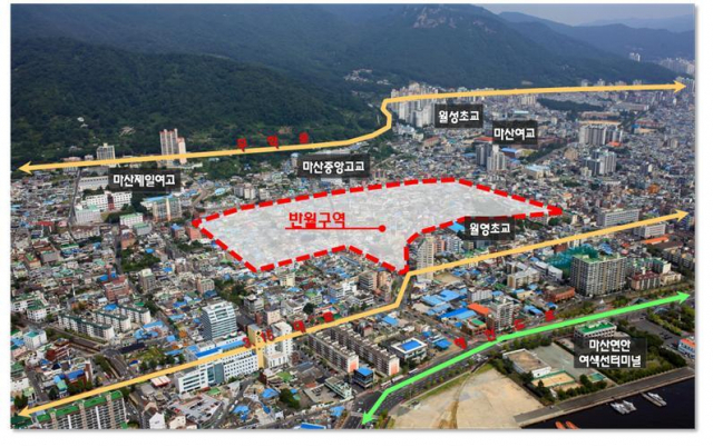 창원 반월구역 재개발사업 위치도./창원시/
