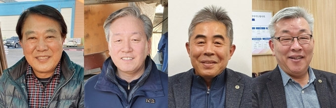 사진 왼쪽부터 김상문, 이석근, 안재홍, 김재우씨.