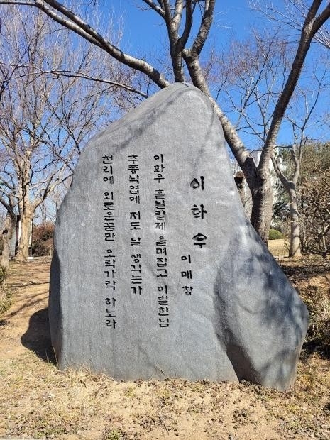 ‘이화우 흩뿌릴 제’