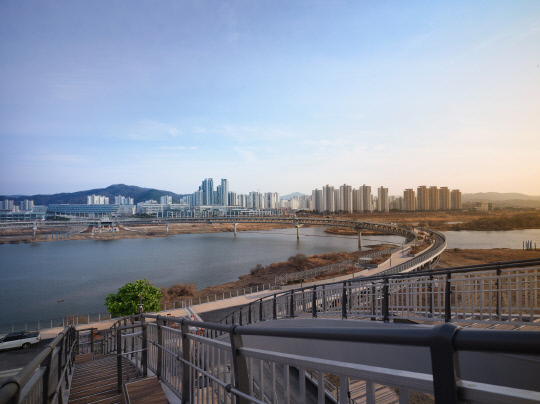 금강보행교 주경. 사진=세종시 제공