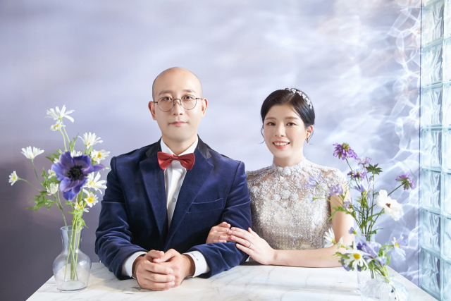 신랑 여길동 군과 신부 김신예 양.