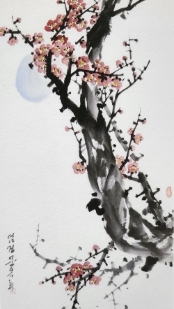 문옥희 작 '홍매'.