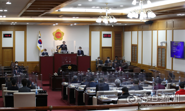 대구시의회 본회의 모습. 시의회 제공