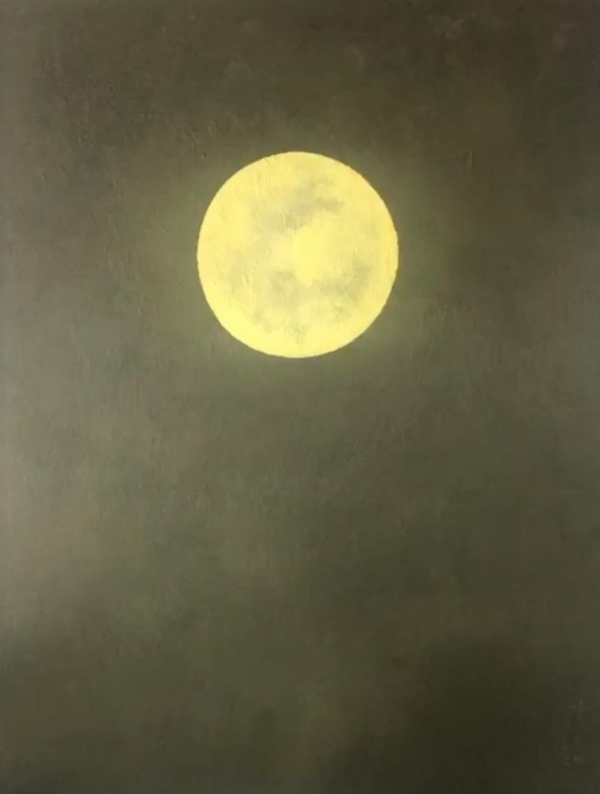 강요배 작 '보름달'