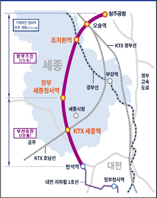 KTX 세종역 위치(잠정). 사진=세종시 제공