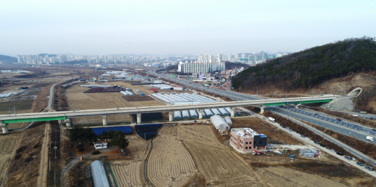 KTX 세종역 후보지 중 한곳으로 거론됐던 세종 금남면 발산리 일원. 사진=세종시 제공
