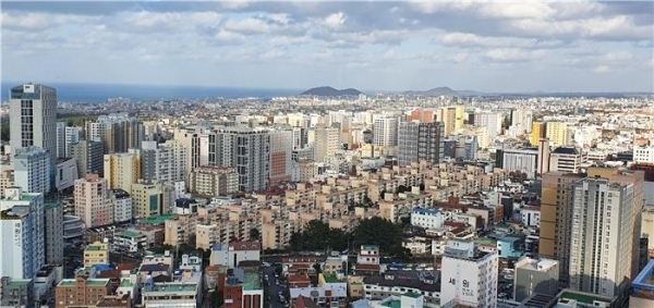 제주시내 전경.