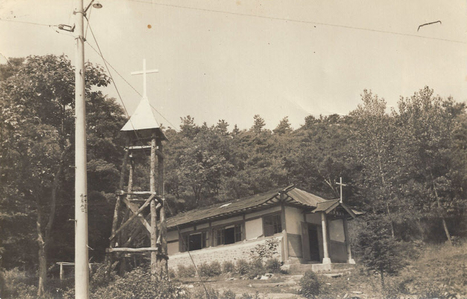1937년 촬영된 둔대교회 모습. /둔대케노시스교회 제공