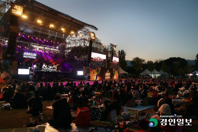코로나19 발생 전인 지난 2018년 자라섬 국제 재즈 페스티벌 모습. /가평군 제공