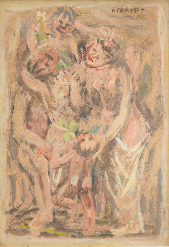 국립현대미술관 이건희컬렉션 이중섭 '가족'(1950년대 전반). 국립현대미술관 제공