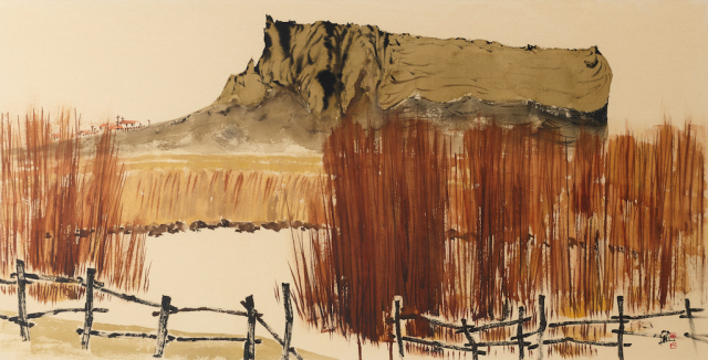국립현대미술관 이건희컬렉션 박대성 '일출봉'(1986~1987). 국립현대미술관 제공