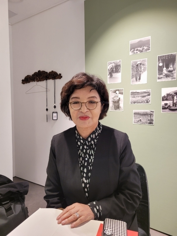 지난달 28일 제주공예박물관에서 만난 양의숙 대표.