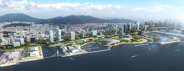 북항1단계 재개발사업 조감도.부산일보DB