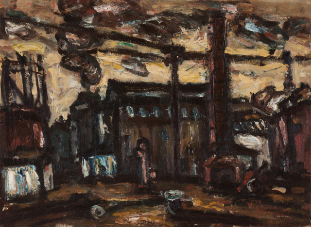 박고석 '풍경'(1954). 뮤지엄 산 소장