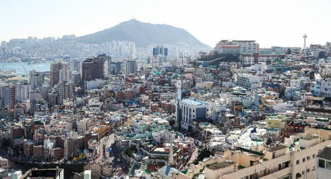 부산 중구, 동구 일대 전경. 부산일보DB