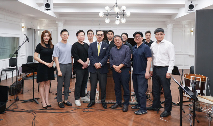 애국창가 녹음현장 모습. /인천콘서트챔버 제공