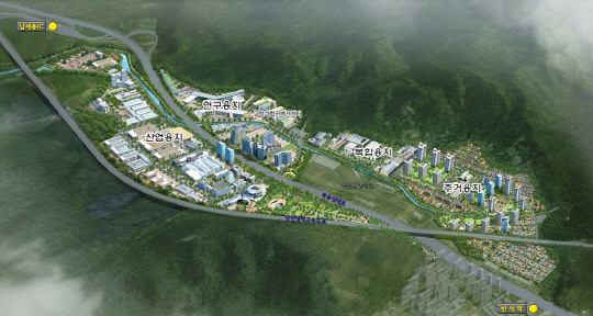 안산첨단국방산업단지 조감도. 사진=대전시 제공
