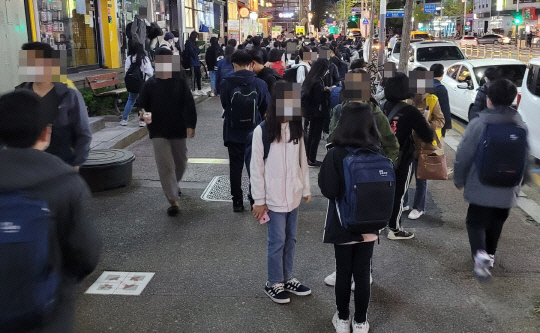 대전 서구 둔산동 학원가 모습. 사진=대전일보DB