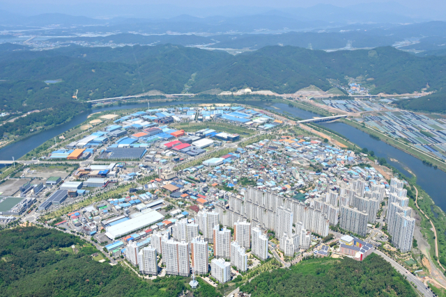 달서중·고교가 이전할 예정인 달성군 다사읍 세천 지역 전경. 달성군 제공.