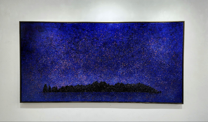 최정숙 作 '별내리는 섬' 97×193㎝.